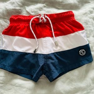 Binkybro swim trunks.